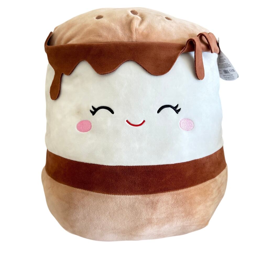 NWT Squishmallows 15" Carmelita the S'mores Plush Stuffed Toy